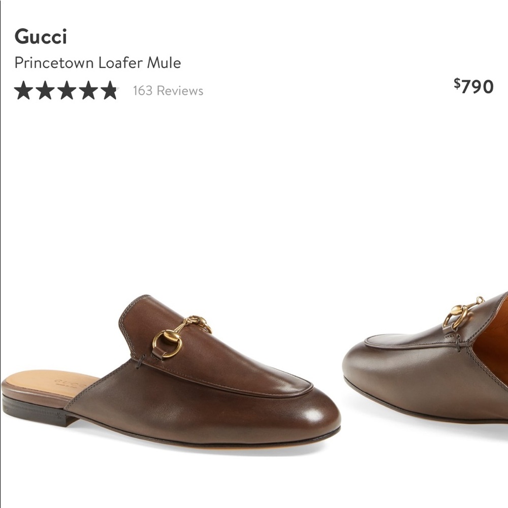 Gucci Princetown Loafer Mule- brown